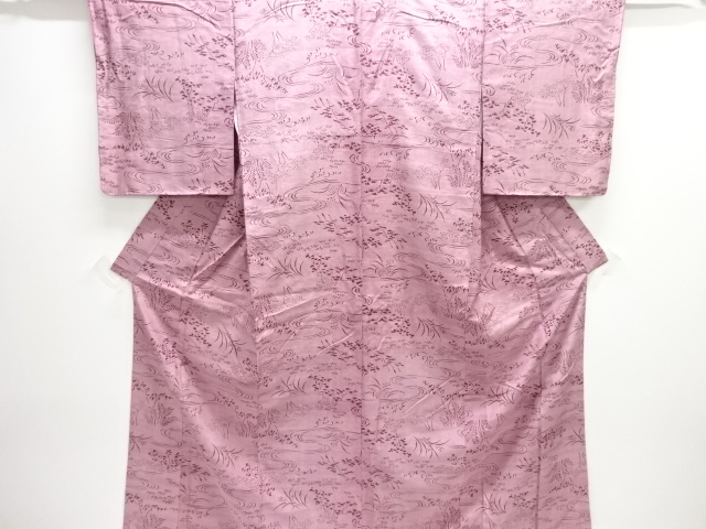 JAPANESE KIMONO / KOMON / FLORAL PLANTS